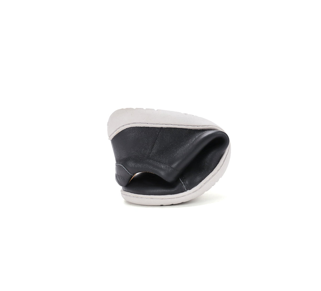 All black leather sneakers 088 - MyMara