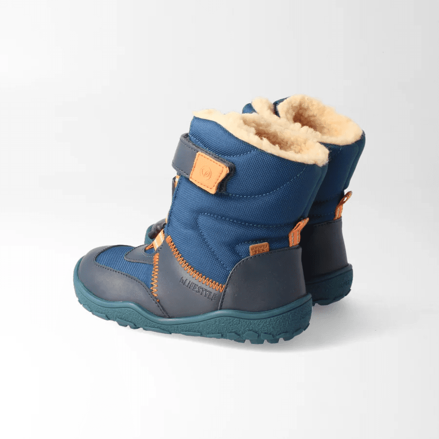 narwalSTYLE Midnight Blue Kids' Barefoot Winter Boots - MyMara